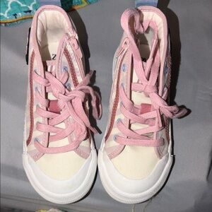 Zara Pink and White Kids Sneakers